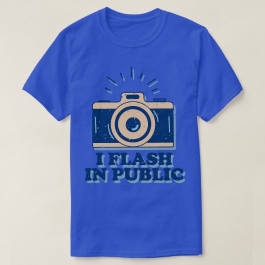T-shirt Je Flash En Public Funny Photographe (Design devant)