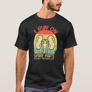 T-shirt Je Fonctionne Avec Les Pièces De Rechange Retr.