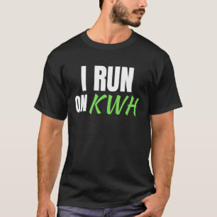 T-shirt Je fonctionne en kWh, voiture électrique E Car ali