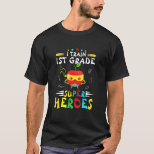 T-shirt Je forme la 1re année Apple Super-héros Apple Ense