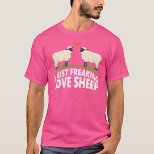 T-shirt Je Frappe Juste Les Moutons D'Amour