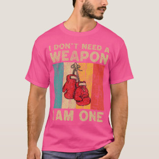 T-shirt Je frappe les choses Superpuissance Boxe Boxeur