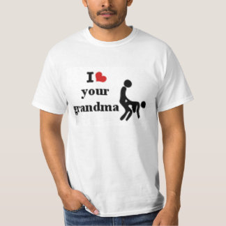 T-shirt je frappe votre grand-maman