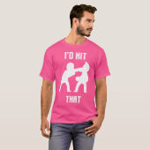 T-shirt Je Frapperais Ce Boxingkickboxing Drôle (Devant entier)