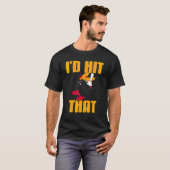 T-shirt Je frapperais ce magnifique Bowling présent (Devant entier)