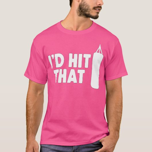 T-shirt Je Frapperais Cette Boxe Kickboxing (Devant)