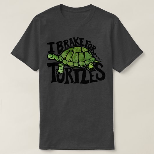 T-shirt Je freine pour les tortues3 (Design devant)