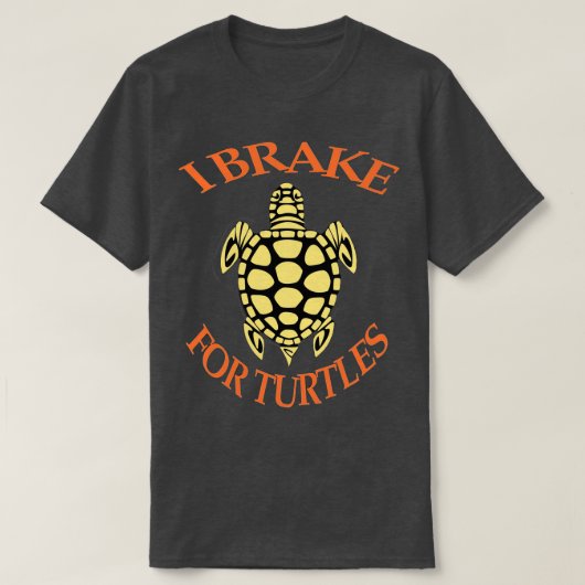 T-shirt Je freine pour les tortues 17 (Design devant)