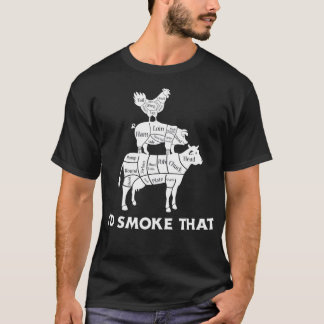 T-shirt Je fumerais ça - BBQ drôle de cadeau