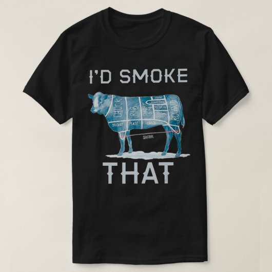 T-shirt JE FUMERAIS CE Boeuf De Vache (Design devant)