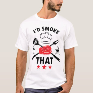 T-shirt Je fumerais ce cadeau de barbecue amusant