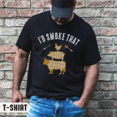 T-shirt Je fumerais ce cadeau de barbecue grill pour papa