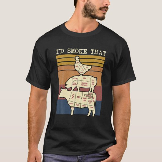 T-shirt Je fumerais ce Vintage (Devant)