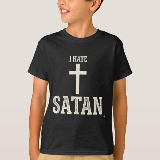 T-shirt Je hais Satan (Devant)