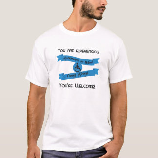 t-shirt "Je hebt last van bewustwording op wieltje