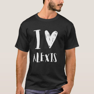 T-shirt Je J'aime Alexis Petit Ami Drôle et Mignon Anniver