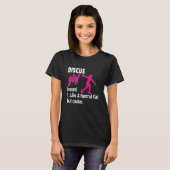 T-shirt Je Jette Des Choses Discus Girl Thrower Coach (Devant entier)