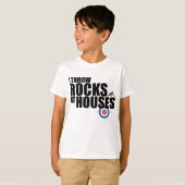 T-shirt Je jette des pierres sur les maisons qui bouillonn (Devant entier)