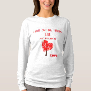 T-SHIRT JE JETTE MA LIGNE DE PÊCHE ET RAMÈNE L'AMOUR-BASIQ