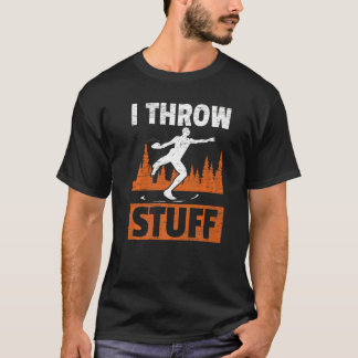 T-shirt Je Jette Stuff Athlete Sport Piste Et Disque De Te