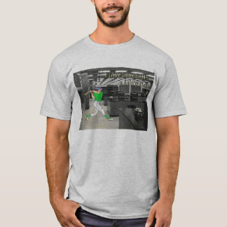 T-shirt Je joue au base-ball dans un laboratoire