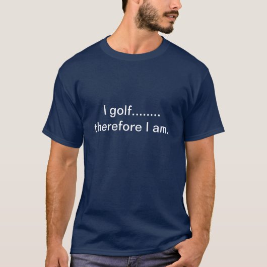 T-shirt Je joue au golf (Devant)