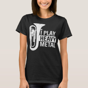 T-shirt Je joue des cadeaux amusants en métal lourd pour M