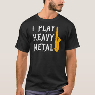T-shirt Je joue du métal lourd