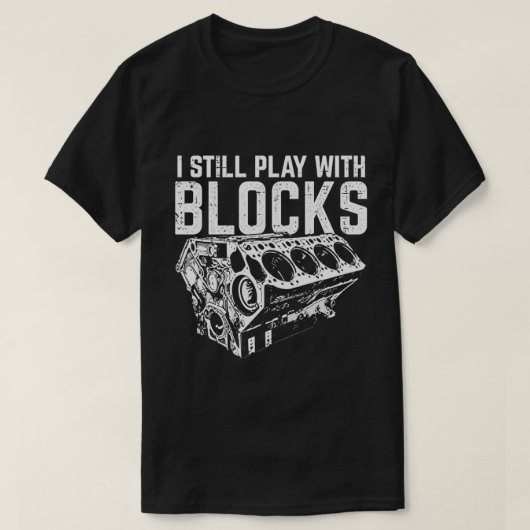 T-shirt Je Joue Encore Avec Des Blocs Drôle De Constructeu (Design devant)