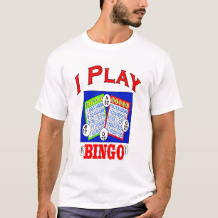 T-shirt Je joue le logo de bingo-test