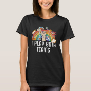 T-shirt Je joue les deux équipes Bisexual Pride Bisexualit