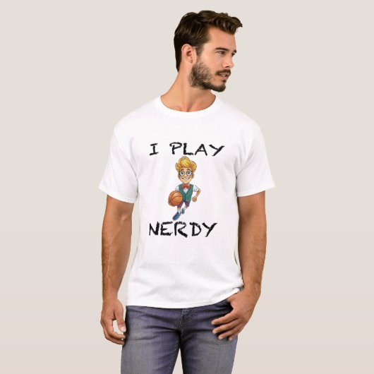 T-shirt Je joue Nerdy (Devant entier)