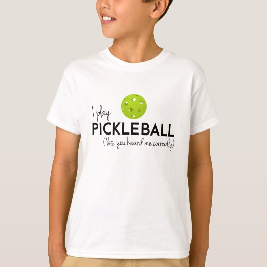T-shirt Je joue Pickleball (Devant)