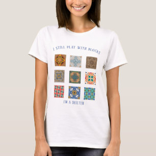 T-shirt Je joue toujours avec des blocs Je suis un chasseu