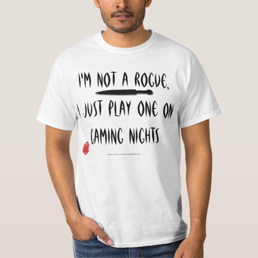 T-shirt Je joue un escroc (Devant)