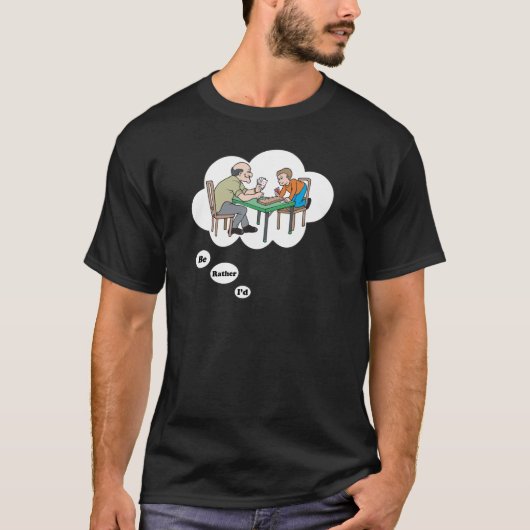 T-shirt Je jouerais plutôt Cribbage (Devant)