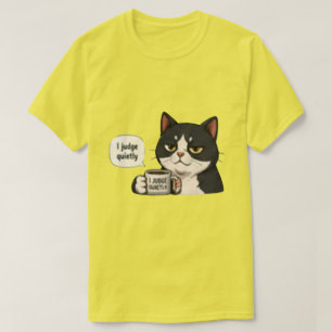 T-shirt Je juge silencieusement drôle   Introverti sarcast