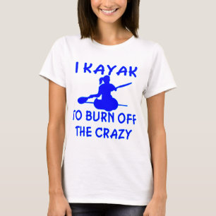 T-shirt Je Kayak pour consommer le fou (x2)