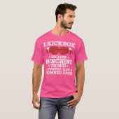 T-shirt Je Kickbox Parce Que Punching Things Funny Kickbox (Devant entier)