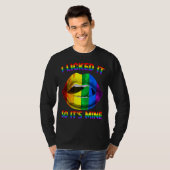 T-shirt Je l'ai cueilli Donc c'est la mienne Lgbtq Lips Ra (Devant entier)