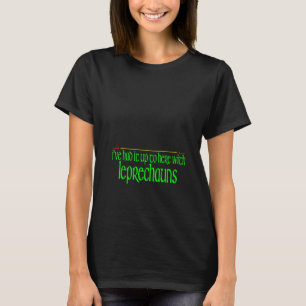 T-shirt Je l'ai fait ici avec Leprechauns Funny St P