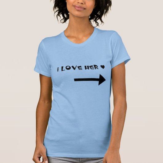 T-shirt Je l'aime - chemise de couples (Devant)