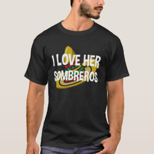 T-shirt Je l'aime, elle, chemise de couple sombrero Cinco