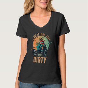 T-shirt Je L'Aime Fort Fast Dirty Quad Bike Atv 1