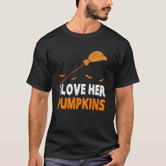 T-shirt Je L'Aime J'Aime Son Brouillard Citrouille Hallowe (Devant)
