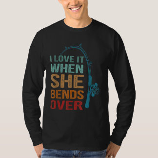 T-shirt Je L'Aime Quand Elle Se Passe, Pêche Drôle
