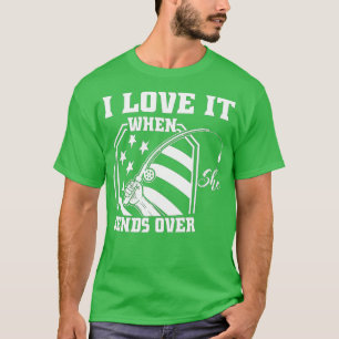 T-shirt Je L'Aime Quand Elle Tire Sur Un Pêcheur Drôle