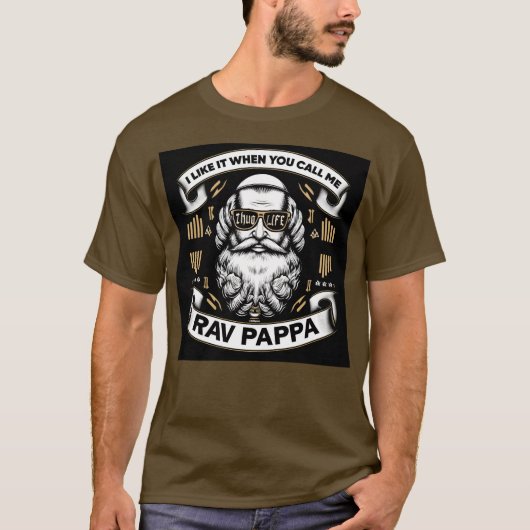 T-shirt Je L'Aime Quand Vous M'Appelez Rav Pappa V1 (Devant)
