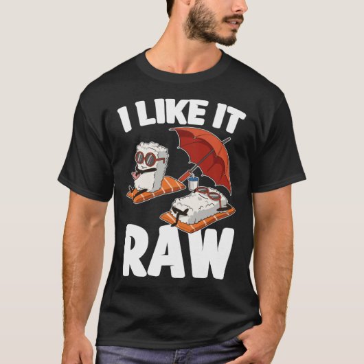 T-shirt Je L'Aime Raw Sushi (Devant)