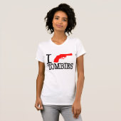 T-shirt Je lance des zombis (Devant entier)